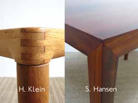 Exemples d'angles de table scandinaves