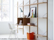 Mid modern scandinavian shelving system in oak, model Royal System by Poul Cadovius, new edition. 