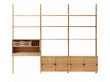 Mid modern scandinavian shelving system, model Royal System by Poul Cadovius, new edition. Comb 1