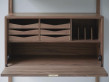 Mid modern scandinavian shelving system in walnut, model Royal System by Poul Cadovius, new edition. 