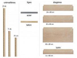 Shelving system, model Royal System by Poul Cadovius, to build yourself. New édition.new edition.