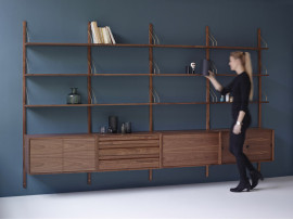 Shelving system, model Royal System by Poul Cadovius, to build yourself. New édition.new edition.