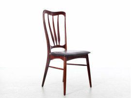 Mid-Century Modern Danish set of 4 chairs in Rio rosewood model Ingrid by Niels Koefoed