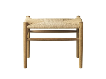 Tabouret scandinave modèle J83. Chêne fumé huilé. Nouvelle Edition.