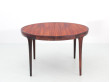 Mid-Century modern scandinavian oval dining table in Rio rosewood by Kofod Larsen