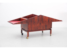 Mid-Century modern scandinavian Bar inRio  rosewood by Lief Alring. CF Christiansen