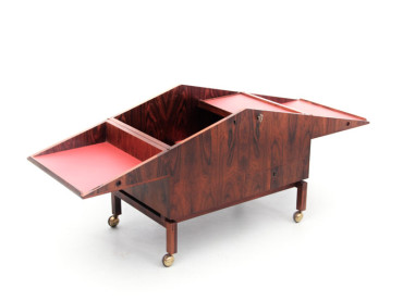 Mid-Century modern scandinavian Bar inRio  rosewood by Lief Alring. CF Christiansen