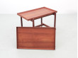 Mid-Century modern scandinavian serving cart in teak by Poul Hundevad