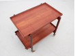 Mid-Century modern scandinavian serving cart in teak by Poul Hundevad