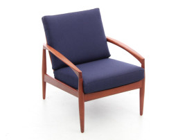 Mid-Century  modern scandinavian lounge chair in Rio rosewood model Paperknive by Kai Kristiansen