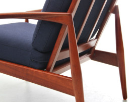 Mid-Century  modern scandinavian lounge chair in Rio rosewood model Paperknive by Kai Kristiansen