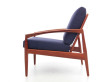 Mid-Century  modern scandinavian lounge chair in Rio rosewood model Paperknive by Kai Kristiansen