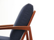 Mid-Century  modern scandinavian lounge chair in Rio rosewood model Paperknive by Kai Kristiansen