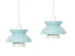 Mid-Century modern scandinavian pendant lamp Doo-Wop light blue  by Louis Poulsen