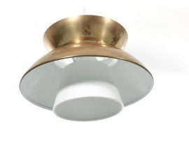 Mid-Century modern scandinavian pendant lamp Doo-Wop light brass by Louis Poulsen. Edition 2013