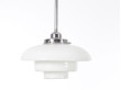 Mid-Century modern scandinavian pendant lamp in glass