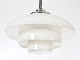 Mid-Century modern scandinavian pendant lamp in glass