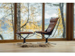 Fauteuil scandinave  Falcon First, dossier haut de Sigurd Resell. Nouvelle édition.