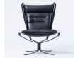 Fauteuil scandinave  Falcon phoenix, dossier haut de Sigurd Resell. Nouvelle édition.