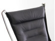 Fauteuil scandinave  Falcon phoenix, dossier haut de Sigurd Resell. Nouvelle édition.