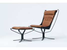 Mid modern century Ottoman for Falcon First  lounge chair. New edition.