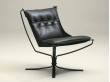 Fauteuil scandinave  Falcon First, dossier bas de Sigurd Resell. Nouvelle édition.