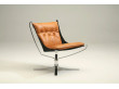 Fauteuil scandinave  Falcon First, dossier bas de Sigurd Resell. Nouvelle édition.