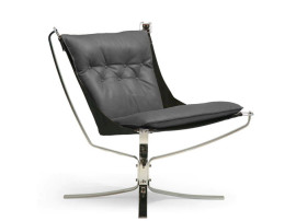 Fauteuil scandinave  Falcon First, dossier bas de Sigurd Resell. Nouvelle édition.