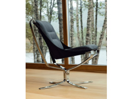 Fauteuil scandinave  Falcon Phoenix, dossier bas de Sigurd Resell. Nouvelle édition.