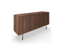 Mid-century modern scandinavian sidebord No 11 walnut / metal legs