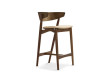 Mid-century modern scandinavian bar stool (wooden back) No 7