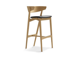 Tabouret scandinave No 7 (dossier en bois ) édition neuve