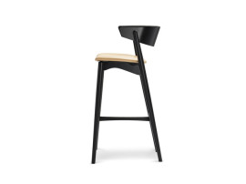 Tabouret scandinave No 7 (dossier en bois ) édition neuve