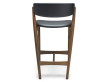 Mid-century modern scandinavian bar stool (upholstered seat and back ) No 7