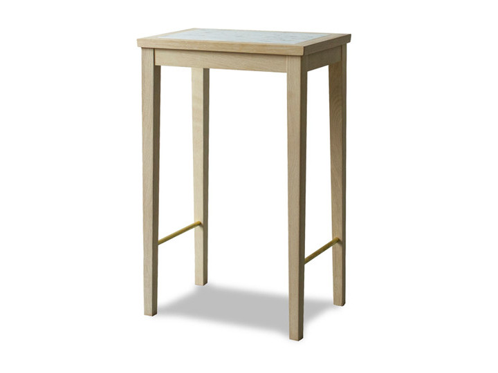 Table d'appoint scandinave No 1 marbre blanc édition neuve