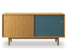 Mid-century modern scandinavian sidebord No 11 oak / wooden legs