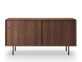 Mid-century modern scandinavian sidebord No 11 walnut / metal legs