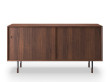 Mid-century modern scandinavian sidebord No 11 walnut / metal legs