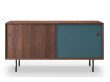 Mid-century modern scandinavian sidebord No 11 walnut / metal legs