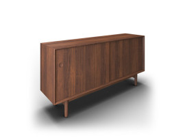 Buffet scandinave No 11 noyer / pieds en bois édition neuve