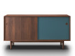 Mid-century modern scandinavian sidebord No 11 walnut / wooden legs