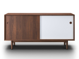 Mid-century modern scandinavian sidebord No 11 walnut / wooden legs