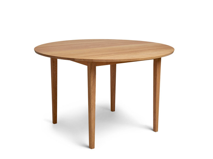 Scandinavian dining table No 3 solid tabletop (oak)
