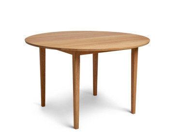 Scandinavian dining table No 3 solid tabletop (oak)