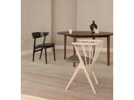Scandinavian dining table No 3 solid tabletop (noyer)