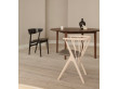 Scandinavian dining table No 3 solid tabletop (noyer)