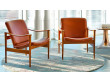 Mid-Century  modern scandinavian 711 loungechair by Fredrik Kayser. New edition