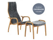 Lamino easy chair and Ottoman INCLUDED, sheepskin. New edition