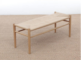 Banc scandinave modèle J83B. Naturel. Nouvelle Edition.