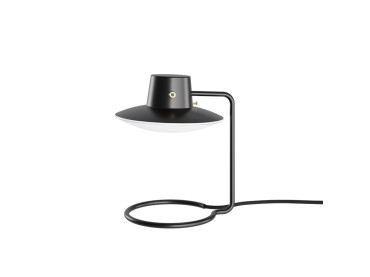 AJ OXFORD H 28 table lamp with black metal shade